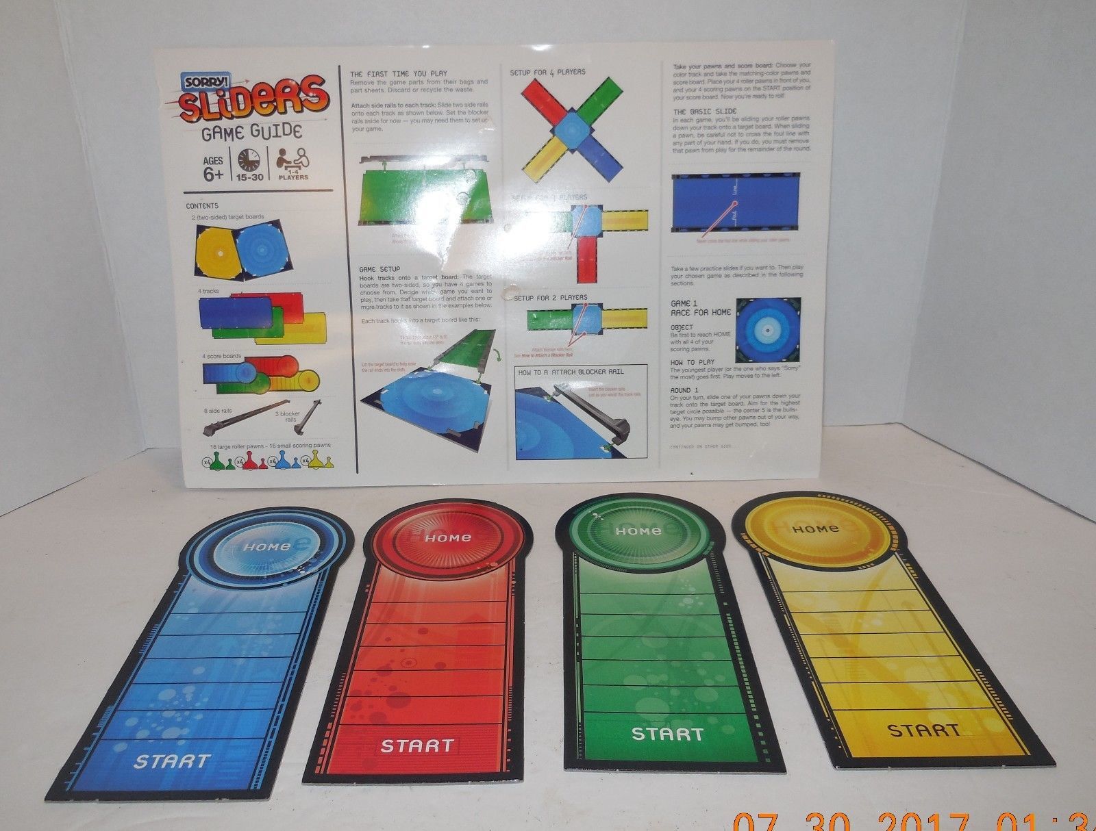 2008 Sorry Sliders Board Game Aim Slide and 50 similar items