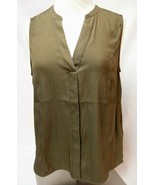 Banana Republic Women&#39;s Brown Olive Essential Sleeveless Shirt Size Medium - $23.50