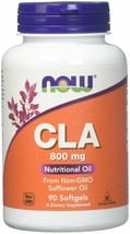 Now Foods CLA (Conjugated Linoleic Acid) 800 mg - 90 Softgels - $17.06