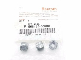 NEW REXROTH P-068155-00000 PNEUMATIC TUBE NUT OD: 3/8IN KIT OF 3 PLASTIC NUTS