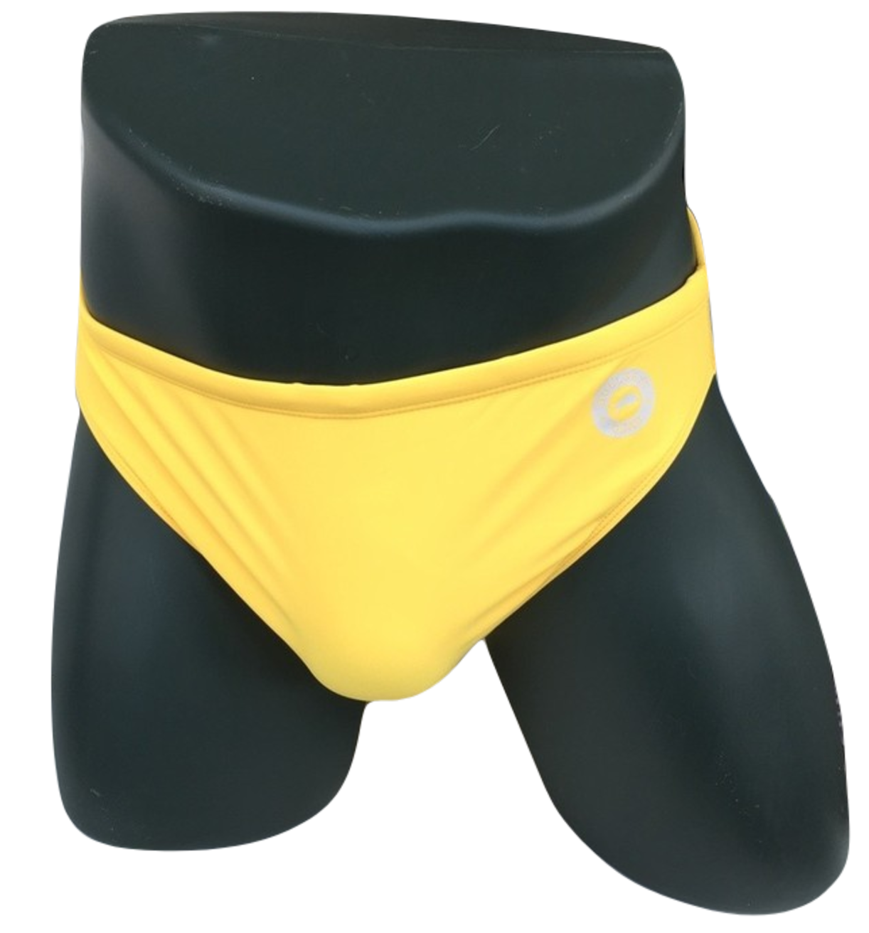 Image of Yellow Bullseye Gear Mens Lycra Swim Brief, 2" Sides - S, M, L - Speedo Style