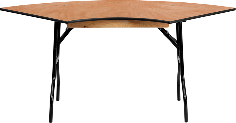 5.5x2.5FT Serp Wood Table YT-WSFT48-30-SP-GG