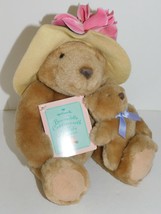 Mothers Day Hallmark Bear Plush Bearnadette Cuddlesworth Hat Gift Mom Baby - $16.00