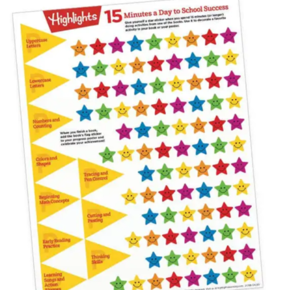 Highlights Preschool Educational Box with Uppercase Letters & Numbers