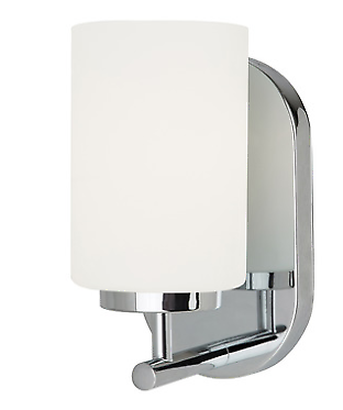 Sea Gull Lighting 41160-962 Oslo 8.75 Cased Opal Etched Wall Sconce in Brushed - $70.13