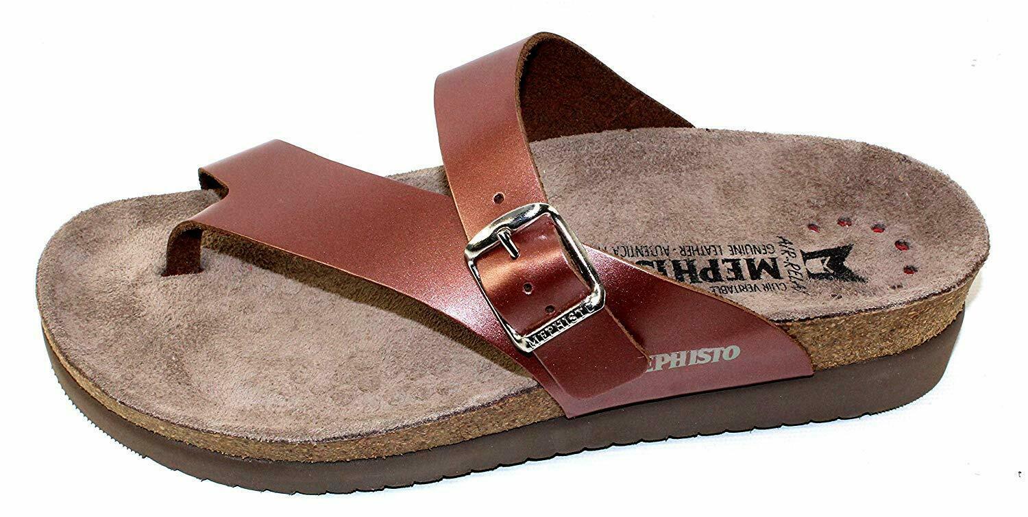 Womens Mephisto Helen Thong Sandals - Spice/Gold Rose, 12 US - Sandals & Flip Flops