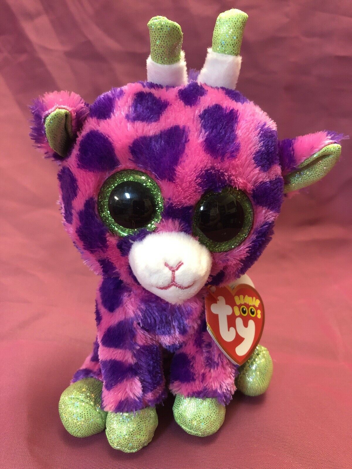 Ty Beanie Boos 6" DOTTY the Leopard Glitter Eyes Stuffed Animal Toy Plush MWMTs 