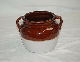 Old Vintage Red Wing Stoneware Pottery Two Handled Crock Bean Pot w/o Lid - $29.69