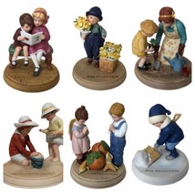 Avon Jessie Willcox Wilcox Smith Collection 1986 Holiday Figurines Lot Of 6 - $72.00