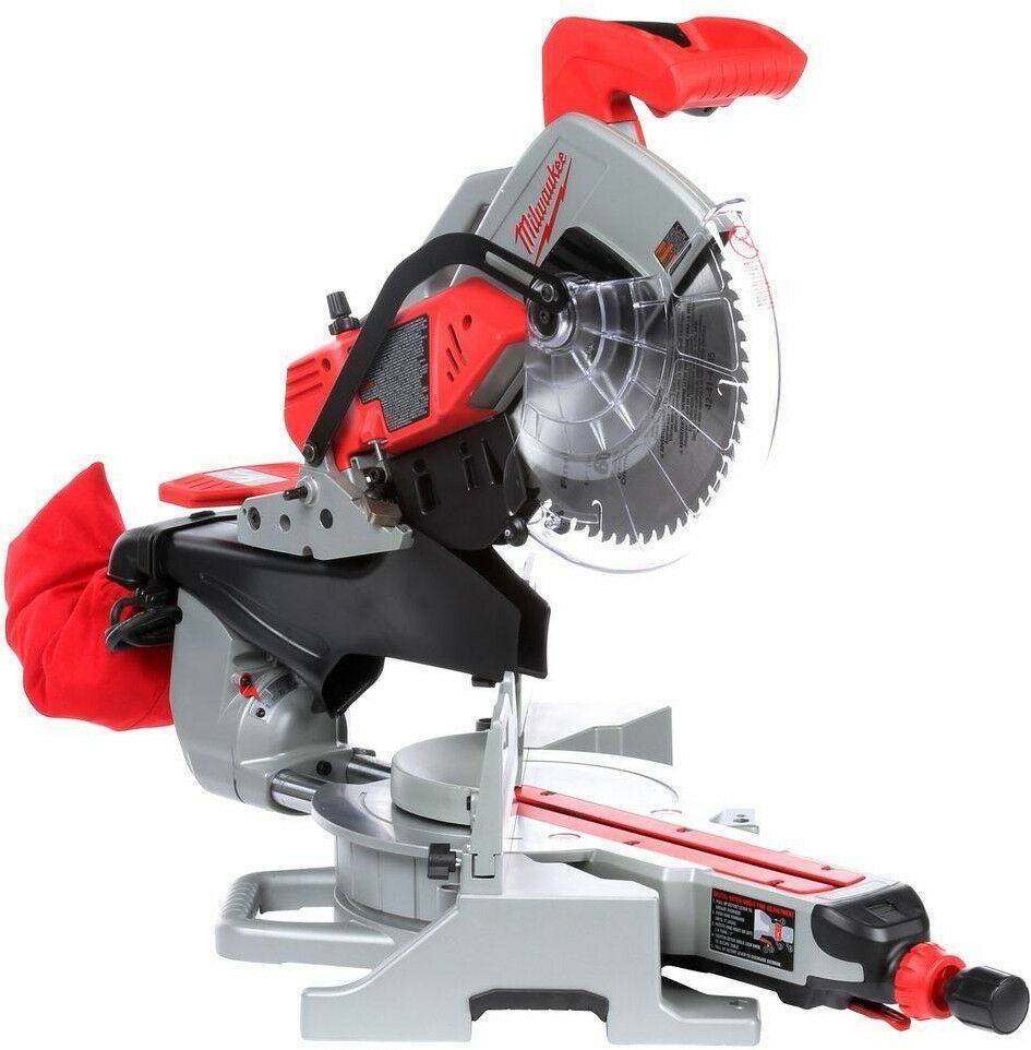 Milwaukee Sliding Compound Miter Saw 12 in. Dual Bevel Integral Dust ...