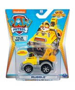 Nicklelodeon-Paw Patrol Mighty Pups Super Paws, True Metal Car Toy &quot;Rubble&quot; - $7.69
