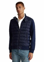 Polo Ralph Lauren Quilted Hybrid Full-Zip Jacket Puffer Navy Blue 710814... - $215.99