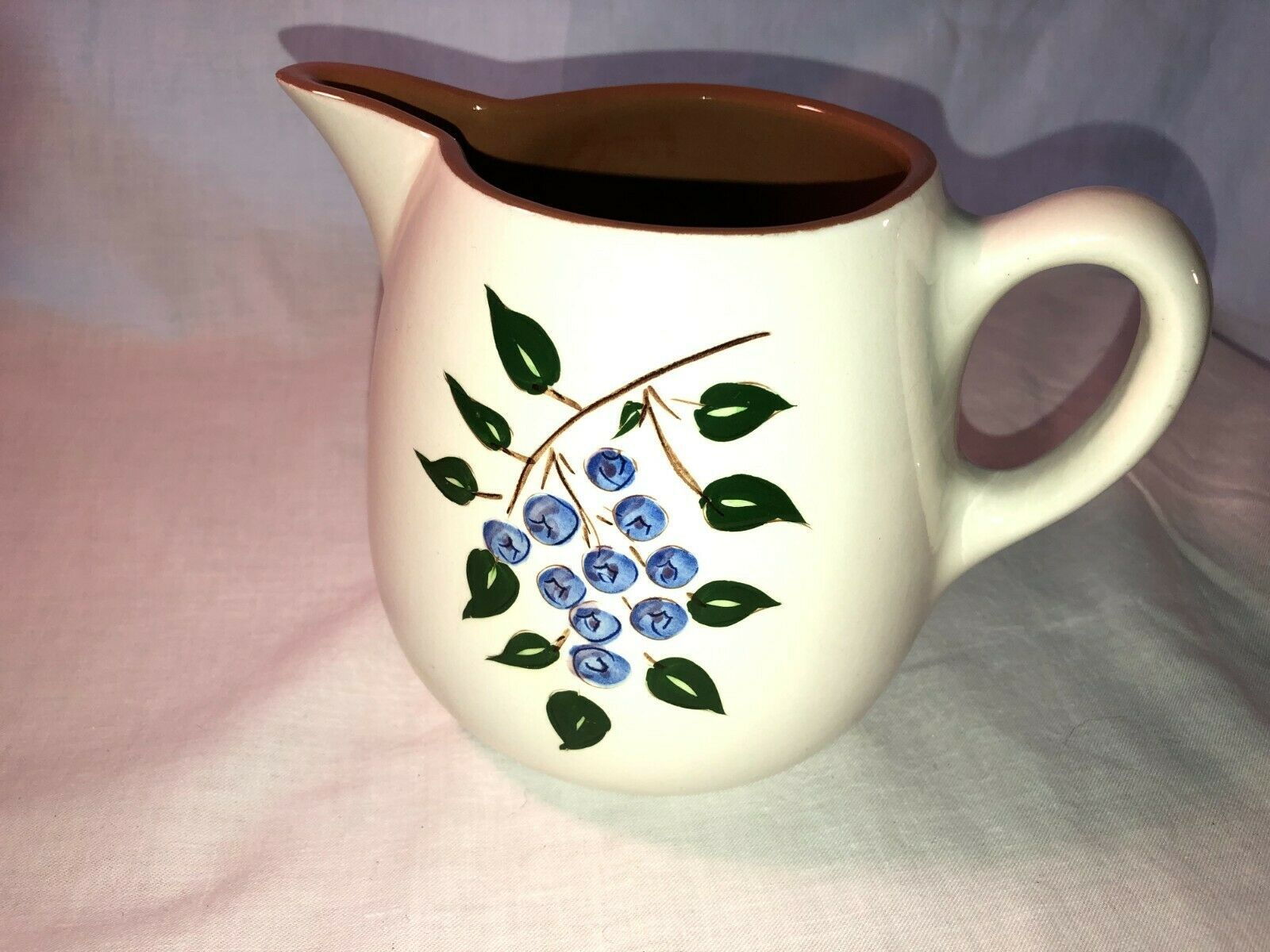 Vintage Stangl Pottery Dinnerware Blueberry Milk Pitcher AS IS ...