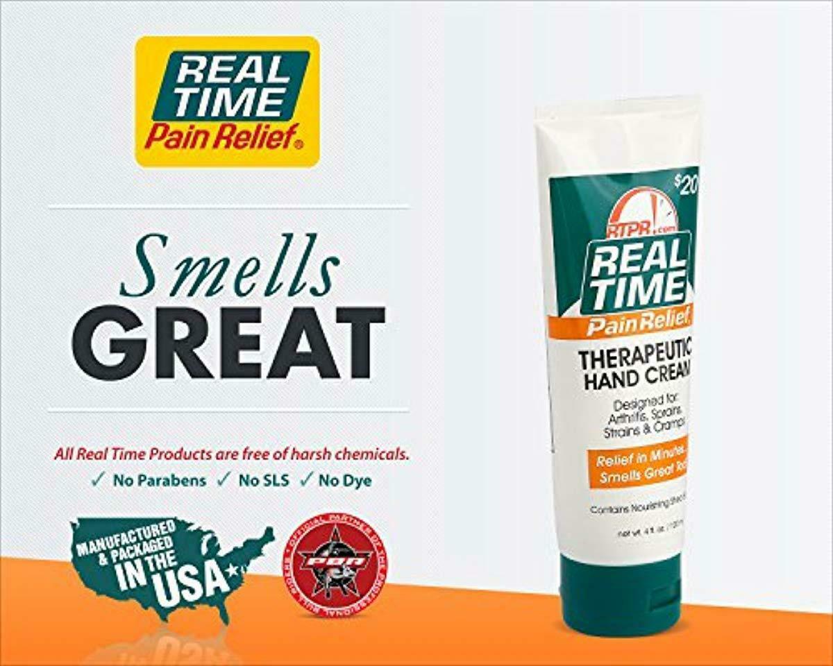 Real Time Pain Relief Hand Cream, 4 Ounce Tube Pain & Fever Relief