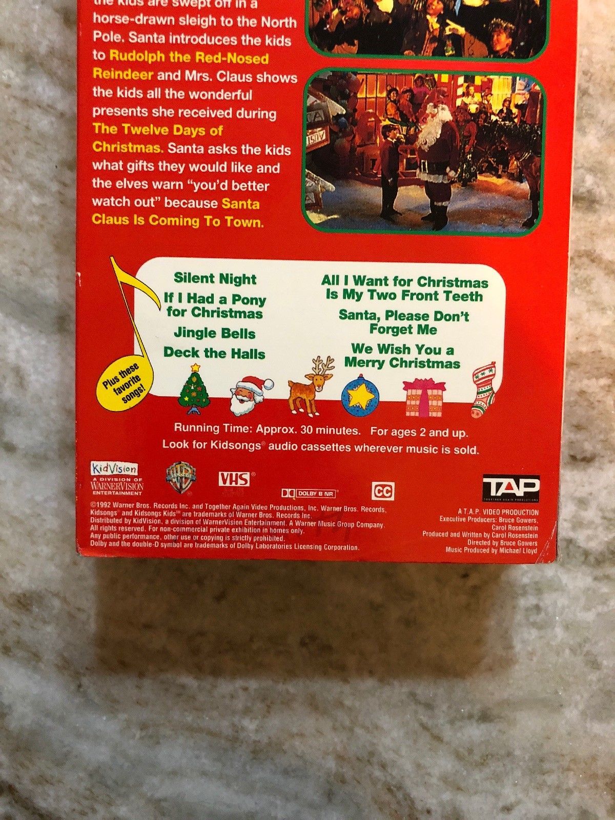 Kidsongs-We Wish You a Merry Christmas VHS 1992-TESTED-RARE VINTAGE ...