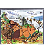 DISNEY Mickey Victorious A Sleeping Giant Commemorative Stamp Mongolia  - $4.00