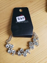 Paparazzi Bracelet(New)Silver W/ Clear Gems 267 - $8.58