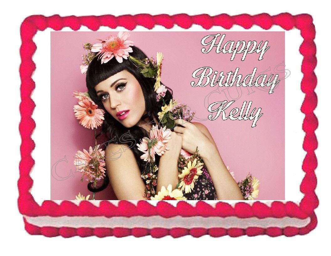 Katy Perry Edible Cake Image Cake Topper Decorations & Cake Toppers