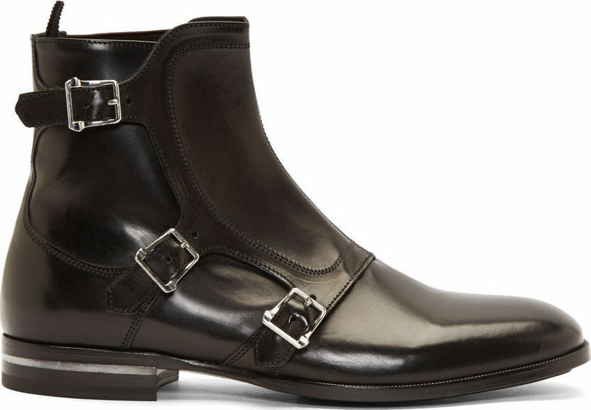 mens boots with buckles and straps