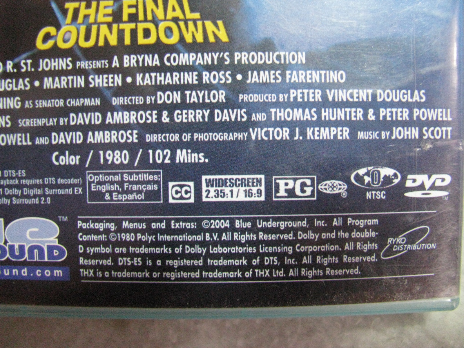The Final Countdown. 2 disc limited Edition. Lenticular. DVD. - DVDs ...