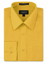 Omega Italy Men's Long Sleeve Regular Fit Dress Shirt w/ Defect - Large image 1