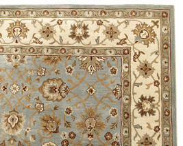 Brand New Malika Blue Wool Persian Style Area Rug - 9&#39; x 12&#39; - $929.00