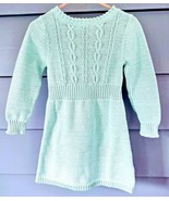 Cherokee Knit Sweater Dress Size 3T Cotton w/Silver Metallic Threads NWOT - $13.49
