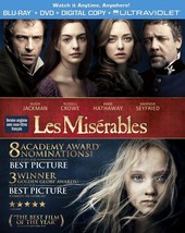 Les Miserables [Blu-ray + DVD + Digital Copy] (Bilingual) [Import] Free ... - $10.42