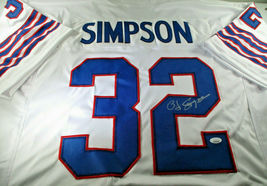 O.J. Simpson / Hall Of Fame / Autographed Buffalo Bills Custom Stat Jersey / JSA - $149.50
