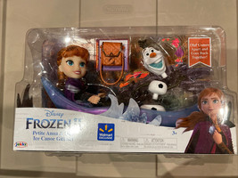 Disney Frozen II Petite Anna &amp; Olaf Ice Canoe Gift Set 2020 Wal-Mart Exc... - $24.74