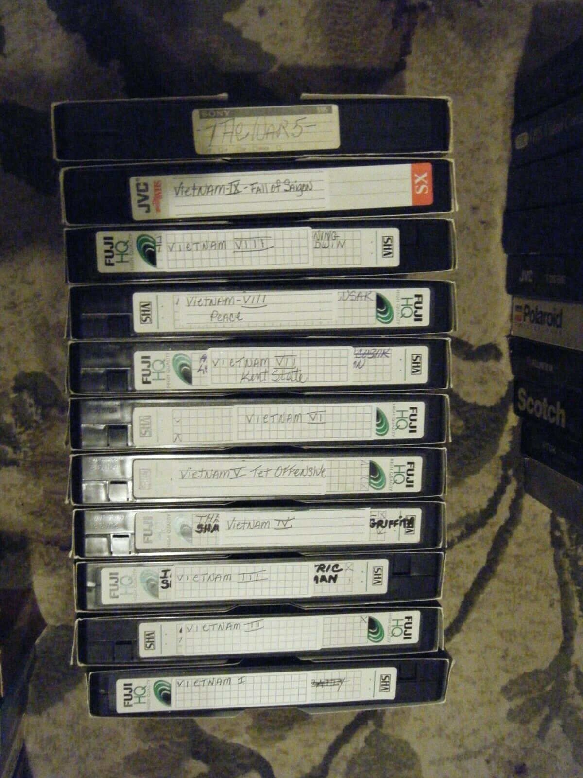 Lot of 10 Used VHS TAPES 4 LOTS AVAILABLE LOT9 VHS Tapes