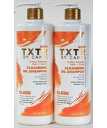 2 Bottles TXTR By Cantu 16 Oz Color Treated Hair &amp; Curls Cleansing Oil S... - $28.99