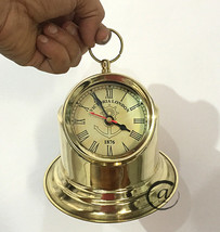 Christmas Home DIY Clocks Brass Shiny Office Desk Clocks Mantel Tabletop Cloc - $32.30