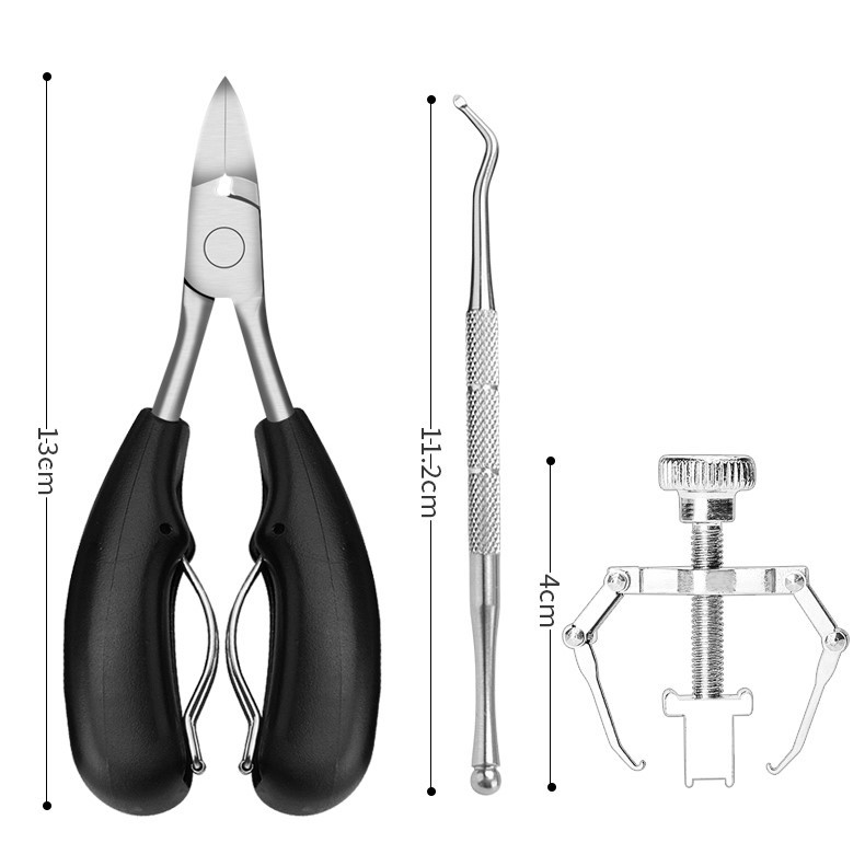 Ingrown Toenail Tool Kit Set 3 PCS with Clipper / Nail File / Toenail ...