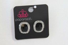 Paparazzi Earrings (new) THE MODERN MONROE - BLACK - POST EARRING - $8.61