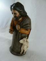 Department 56 Shepherd replacement Wood Look Folk Nativity figure Christ... - $20.78