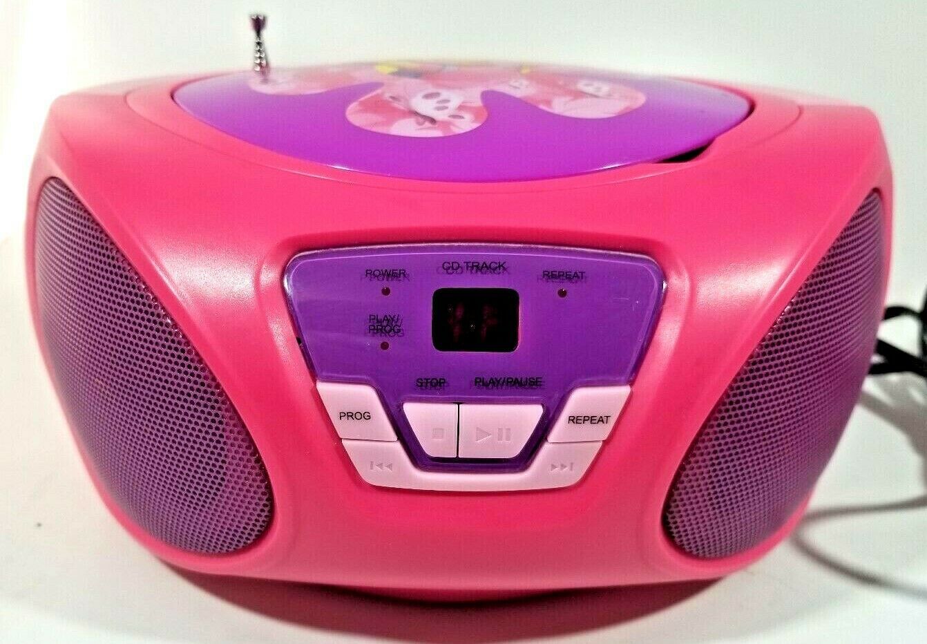 Dora The Explorer Portable CD Player Boombox AM/FM Radio Pink and ...