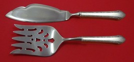 Chased Romantique by Alvin Sterling Silver Fish Serving Set 2 Piece Custom HHWS - $141.55