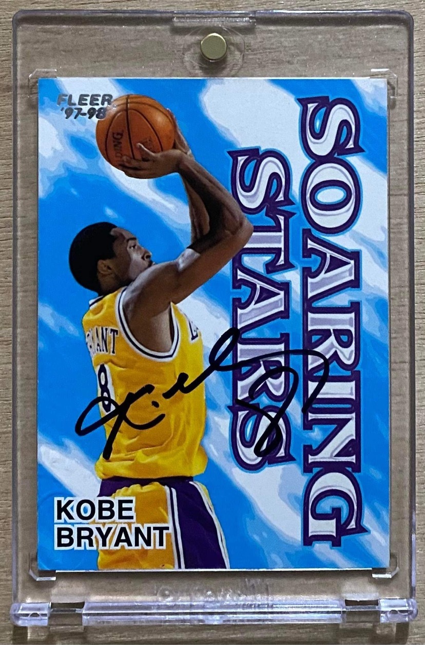 Kobe Bryant 1997-98 Fleer Soaring Stars Auto Autograph Signed Card w/ COA - $70.00