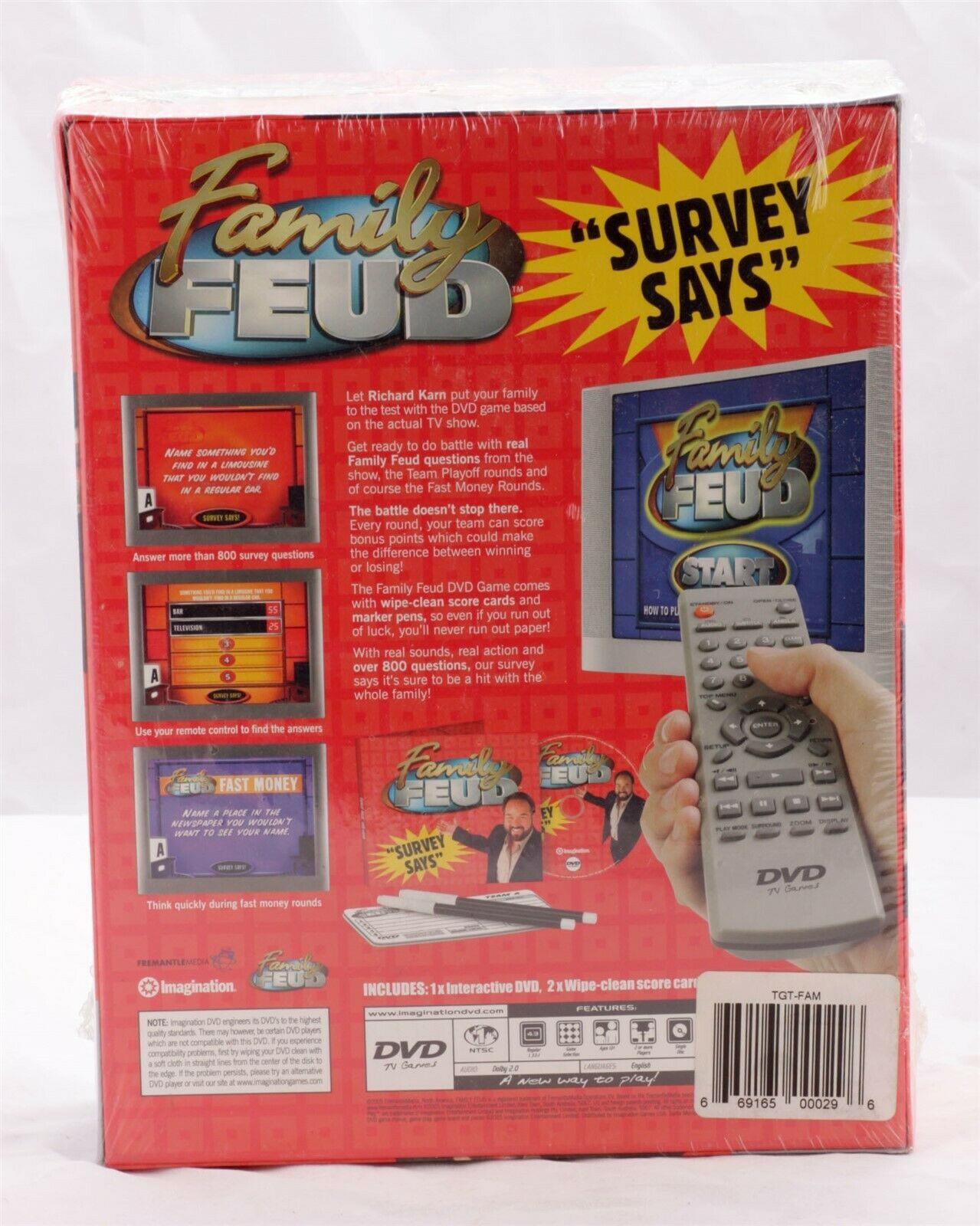 Family Feud DVD Game Richard Karn Survey and 17 similar items