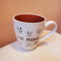 Cat Lover Mug, Cat Person, Kitty Kitten Coffee Mug with red inside Cat lady gift image 4