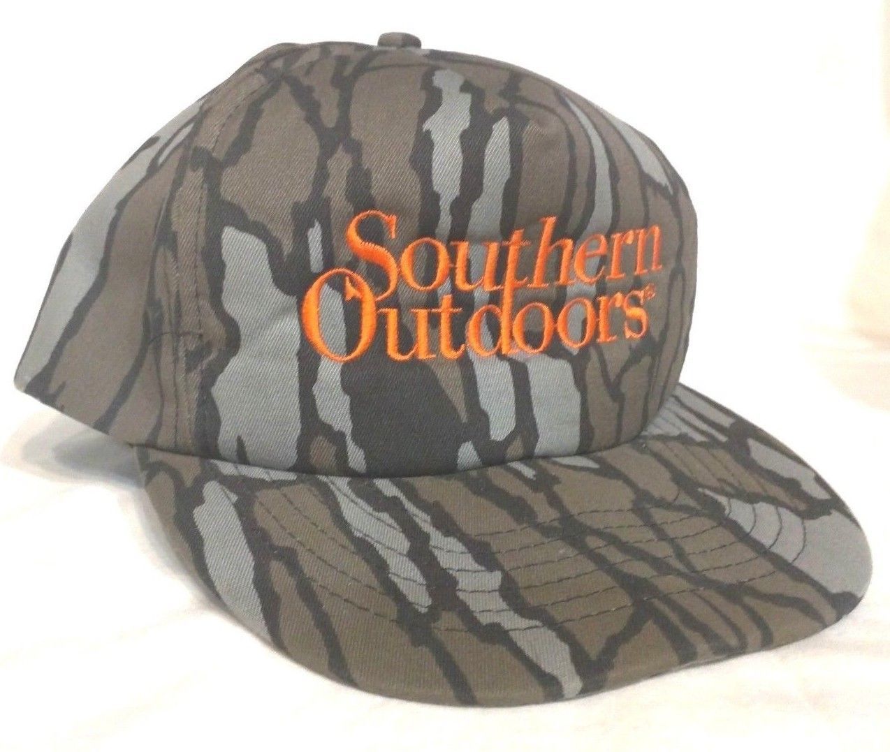 Southern Outdoors Embriodery Tree Bark Camo Hunting Cap Hat Adjustable