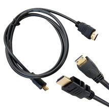 HQRP Cable fits Nikon L110 L120 P100 P300 P500 S8100 S9100 HDMI to Mini HDMI - $11.85