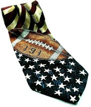 Americana All American Football American Flag Stars Stripes Silk Novelty... - $17.82
