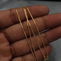 22k Yellow Gold Chain Snake Necklace For men women Anniversary Wedding G... - $475.00
