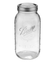 Ball 64 Oz. Glass Mason Jar with Lid and Band - Wide Mouth - $10.95