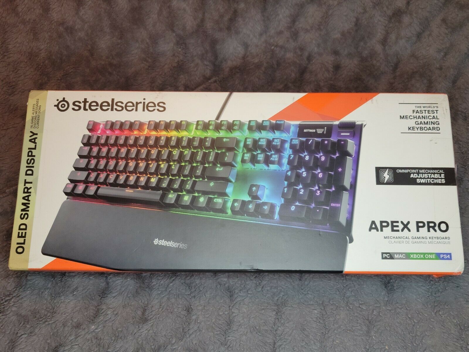 NEW SEALED STEELSERIES APEX PRO OLED ILLUMINATED GAMING KEYBOARD ...