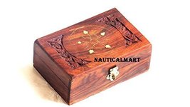 NauticalMart Floral Design Handcrafted Wooden Box