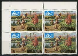 World Jamboree Norway 1975 Health and Environment Block of 4 Stamps MNH - $14.46