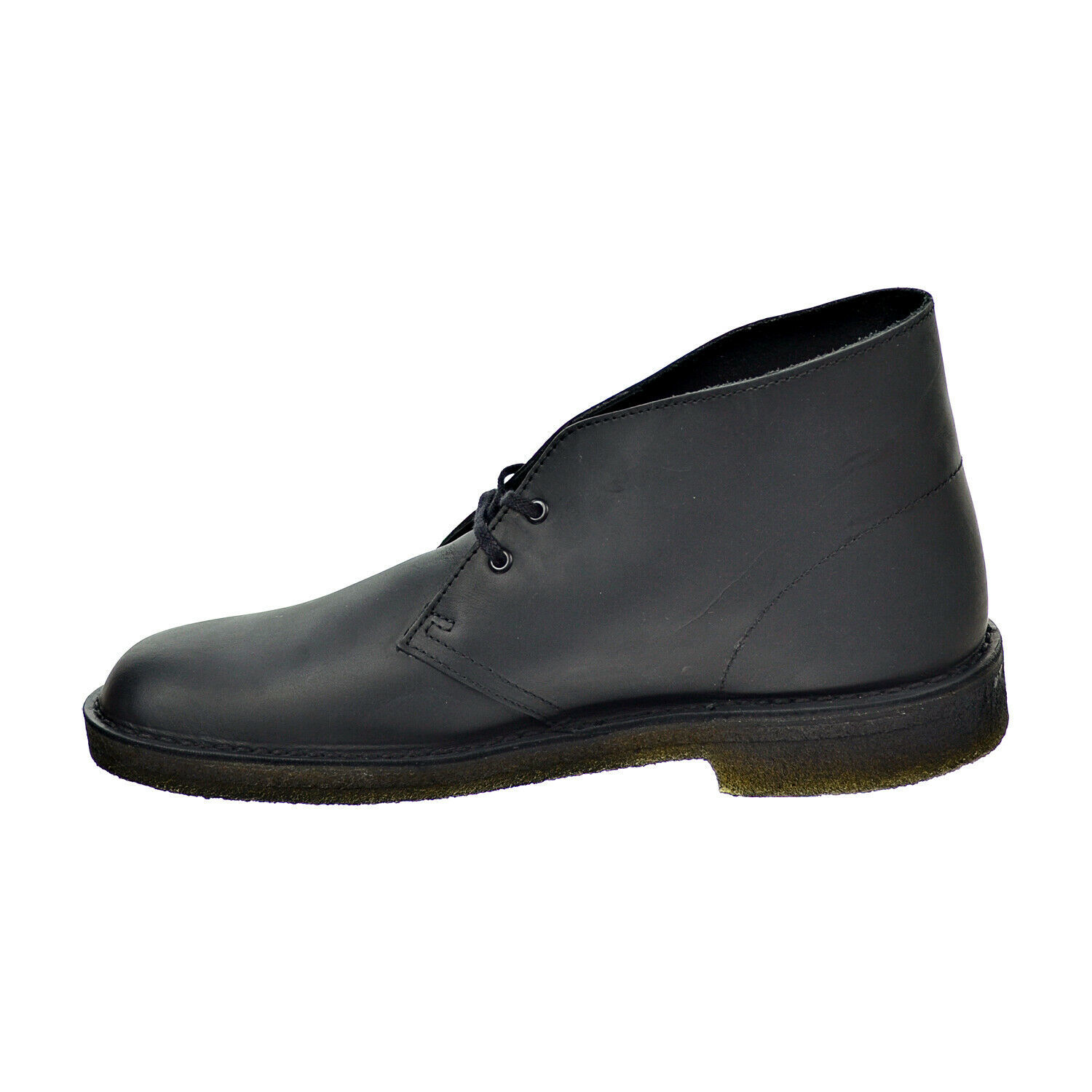 clarks desert boot black leather